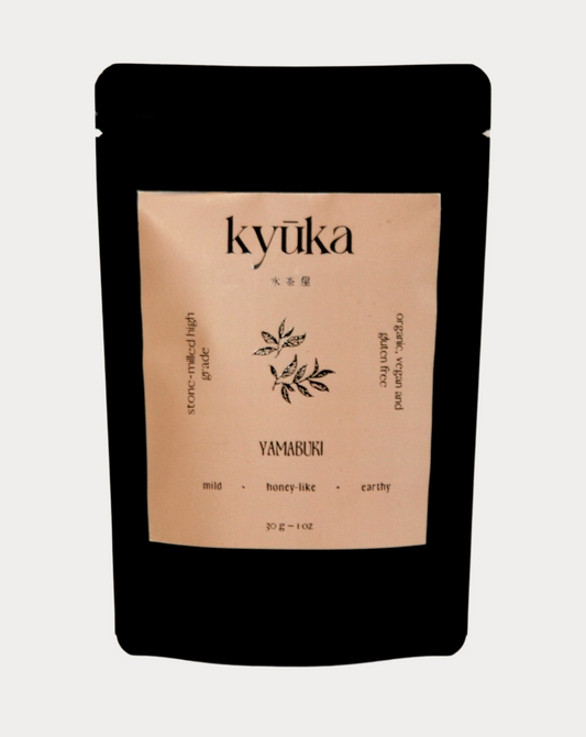 Yamabuki tea powder, front package